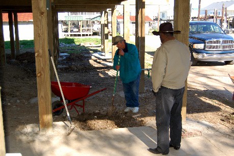 Cement slab day 1