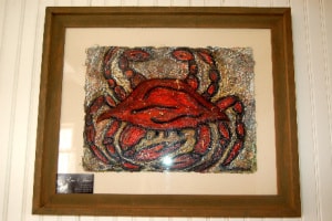 Crab pulp painting