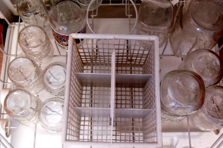 Jars in dishwasher