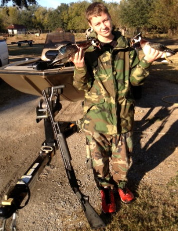 A boy, his gun, and his ducks - Paulette's Photo