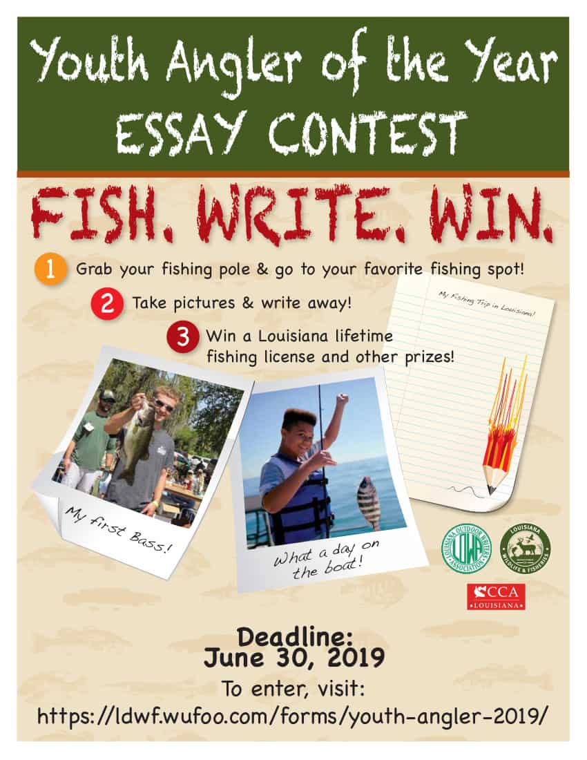 2019 Youth Angler of the Year Essay Contest – Grades 9-12